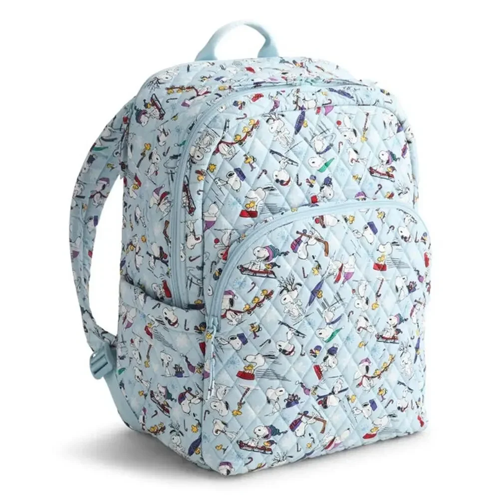 New Vera Bradley Peanuts Ski Jump Snoopy Large Backpack